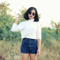ราคา คอเต่าแขนยาว สีขาวครีม #ส่งฟรี (7473120)