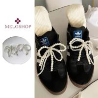 ราคา ❇︎Meloshop ที่ติดรองเท้าโบว์ไข่มุก สไตล์เกาหลี ตกแต่งรองเท้าผ้าใบ เครื่องประดับแฟชั่น (27027555310)