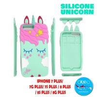 ราคา ซุปเปอร์ ชีป!! เคส Iphone 7 Plus 8 Plus Silicone Unicorn Cute Rubber 3D Softcase HP Embossed Character (51205324778)