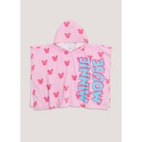 ราคา เสื้อคลุมว่ายน้ำ สำหรับเด็ก! Disney Minnie Mouse Hooded Beach Towel Poncho (19792394090)