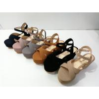 ราคา yeong yeou​ รองเท้าแตะแฟชั่นส้นเตารีดสูง3นิ้วหน้าไขว้รัดส้น รหัส​yy207 (23916786907)