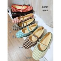 ราคา รองเท้าคัทชู ไซส์ใหญ่ 41-45 ผ้าลายสก็อต - SHER (27124075354)