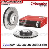 ราคา BREMBO จานเบรคหน้า BENZ E-Class W211 (E200 E230 E280 E320 E350) R230 จานดิสเบรค เบนซ์ (1คู่) (18084642615)