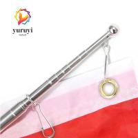 ราคา YURUYI 2 ชิ้นเสาธงขยายได้,สแตนเลส 1/1.6 เมตรเสาธงยืดไสลด์,ฟองน้ําจับไกด์นําเที่ยวแบนเนอร์การสอนห้องเรียน (40610940045)