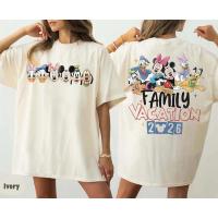 ราคา เสื้อยืด Disney 2026 Family Vacation, เสื้อยืด Disney Park Mickey and Friends Disney 2026 Family, เสื้อยืด Retro Disney (54108359649)