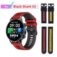 ราคา สาย Black shark S3 สายซิลิโคน Black shark S3 smart watch Strap สายนาฬิกา สายรัดข้อมือกีฬา (26587782253)