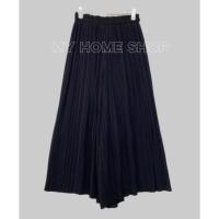 ราคา กางเกงกระโปรงอีดพลีท สีดำ Uniqlo(สินค้ามือสอง) (41459957939)