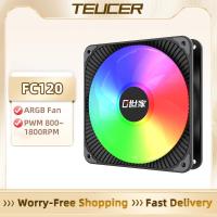 ราคา TEUCER FC120 120 มม.PC ARGB พัดลมระบายความร้อน 4pin PWM เสียงรบกวนต่ํา CPU พัดลมระบายความร้อน 12 ซม.3pin RGB พัดลมคอมพิวเตอร์สําหรับเล่นเกม (41106230647)