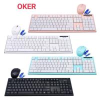 ราคา Tecfon ชุดคีบอร์ด+ เม้าส์ไร้สาย Wireless Keyboard Mouse Combo Set รุ่น F-358 OKer KB-7500 (3680819378)