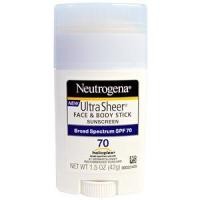 ราคา ส่งฟรีNeutrogena, Ultra Sheer Face & Body Stick, Sunscreen, SPF 70, 1.5 oz (42 g) (2161848783)