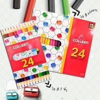 ราคา [♥สินค้าพร้อมส่ง♥]ดินสอสีไม้คอลลีน COLLEEN รุ่น 775-รุ่น 787 24 สี (20267941804)
