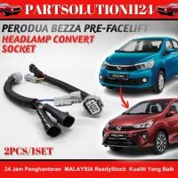 ราคา PERODUA BEZZA 2016 CONVERT TO BEZZA 2020-2024 LED SPEC PLUG AND PLAY HEADLAMP SOCKET (54859131227)