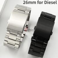 ราคา สายนาฬิกาข้อมือสเตนเลสสตีล สีดํา สําหรับ Diesel 26 มม. DZ4318 DZ7305 (25316509390)