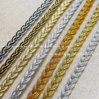 ราคา 8/11มิลลิเมตรทองเงินสีแดงสีดําสีขาวเชือกริบบิ้นสามสาระถักเชือกถักลูกไม้ริบบิ้นเวทีอุปกรณ์ตกแต่ง (50403917678)