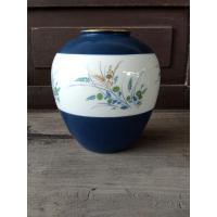 ราคา แจกัน Noritake JAPAN สีน้ำเงินขาว พิมพ์ลายดอกไม้ (23437607728)