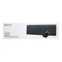 ราคา HAVIT Combo KB260GCM Keyboard + Wireless Mouse (Black) (20111289138)
