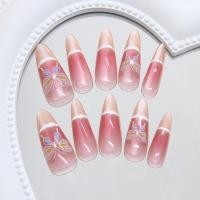 ราคา (เล็บปลอมตาแมว) เกราะที่สวมใส่ด้วยมือ น้ําแข็งโปร่งใสนางฟ้าผีเสื้อบลัชตาแมวฝรั่งเศสอเนกประสงค์ที่ถอดออกได้สวมใส่เกราะ (45051130398)