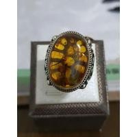 ราคา 925 ฝังเงินแหวนขี้ผึ้งธรรมชาติบริสุทธิ์, ทําด้วยมือตุรกี, หิน: 20 * 28 แหวน: 25 น้ําหนัก: 20.3g ราค (25986509170)