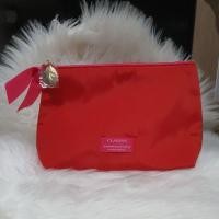 ราคา กระเป๋าเครื่องสำอางค์ CLARINS (สีแดง) ของแท้ (23944209772)