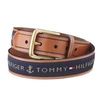 ราคา เข็มขัดแฟชั่นผู้ชาย แบรนด์ Tommy Hilfiger ของแท้ พิมพ์ลายบนผ้าใบ (47408952960)