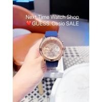 ราคา ของแท้❗️ ประกันศูนย์ไทย นาฬิกา GUESS ส่งตรงจากเคาน์เตอน์ สายซิลิโคน สีน้ำเงิน W1098L6 (13919836227)