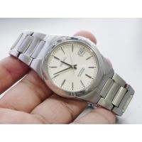 ราคา นาฬิกา Vintage มือสองญี่ปุ่น Seiko Perpetual Calendar 8F32 0130 หน้าปัดสีขาว ผู้ชาย Quartz ทรงกลม 38mm (40480028862)