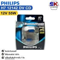 ราคา หลอดไฟหน้ารถยนต์ PHILIPS H7 12V 55W 5000K Ultimate Blue DiamondVision รหัส 12142DVCD (24569971355)
