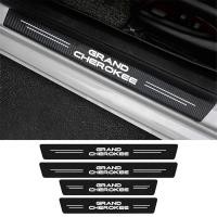 ราคา 4 ชิ้น สติ๊กเกอร์ตกแต่งขอบประตูโลโก้รถยนต์ แผ่นกันรอยคาร์บอนไฟเบอร์ สำหรับ Jeep Grand Cherokee ZJ WJ WL 1993 1994 1995 . (50253791577)