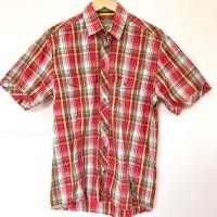ราคา Kemeja Camel เสื้อเชิ้ตลายสก๊อตสีแดง (7496000427)