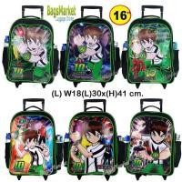 ราคา BagsMarketKid's Luggage 16" (ขนาดใหญ่-L) TRIO กระเป๋าเป้มีล้อลากสำหรับเด็ก กระเป๋านักเรียน เป้สะพายหลัง Ben10 (5682422843)