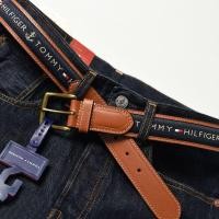 ราคา เข็มขัดแบรนด์ Tommy Hilfiger แบบคลีนิก พานาแวร์ buckle หนังแท้ เหมาะสำหรับทุกวัย (48107582866)