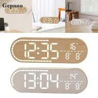 ราคา [Gepnoo] นาฬิกาแขวนดิจิตอล LED เงียบพร้อมโต๊ะตัวเลขขนาดใหญ่หรือติดผนัง (42228659536)