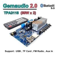 ราคา Gemaudio 2.0 Bluetooth 5.0 Multifunction (50w x 2) บอร์ดแอมป์ (gem2.1 qcc3031 qcc5125 tb21 amp2.1) (25315126960)