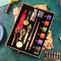 ราคา ชุดปากกาขนนกย้อนยุคยุโรป ปากกาจุ่ม Harry Potter หัวปากกาสำรอง กล่องของขวัญ ของขวัญวันเกิด (28730872736)