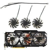 ราคา ทีที128010SU 75 มม.DC 12V 0.35A 4Pin สําหรับ Gigabyte Geforce GTX 570 670 680 1070 R9 780 Ti เปลี่ยนกราฟิกการ์ด GPU พัดลม (56659568109)