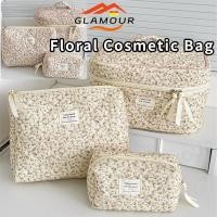 ราคา [สจ] กระเป๋าเครื่องสําอางลายดอกไม้ลายดอกไม้อ้วนผ้านวมแต่งหน้ากระเป๋าเครื่องสําอางความจุขนาดใหญ่แบบพกพาเดินทางถุงแป้ง (51006955430)