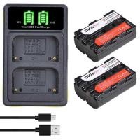 ราคา NP-FM500H 5 NPFM500H NP FM500H Battery + LED Dual Charger for Sony Alpha a68, a77II, SLT-A57, A58 (29258927281)