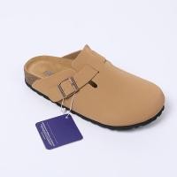 ราคา หนังวัว Birkenstock รองเท้า Retro ของแท้หนังครึ่งรองเท้าแตะสบาย Cork รองเท้า Birkenstock รองเท้าสวมใส่ด้านนอก Casual Toe-Covered รองเท้าแตะบอสตัน (53109544949)