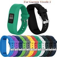 ราคา สายรัดซิลิโคนอ่อนนุ่มสําหรับ Garmin Vivofit 3 สายรัดข้อมือซิลิโคนทดแทนสายรัดนิรภัยสําหรับเล่นกีฬาสําหรับ Garmin Vivofit3 / Vivofit JR (52905603427)