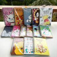 ราคา สมุดปกแข็งริมลวดลายการ์ตูนขนาดA5และA6 (29109434622)