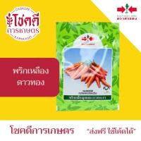 ราคา พริก ดาวทอง F1 พริก เหลือง ลูกผสม เมล็ดพันธุ์ พริกเหลือง ลูกผสม ตราศรแดง บรรจุ 20 กรัม (42426083702)