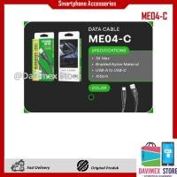 ราคา [ORIGINAL] MEE + ME04-C ข้อมูลชาร์จเร็ว type-c micro 1000mm DATA CABLE (54157755014)