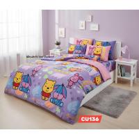 ราคา TOTO CU136 ชุดผ้าปูที่นอนลาย (ไม่รวมผ้าห่มนวม)หมีพูคิ้วท์ตี้~(Winnie the Pooh)แบรนด์ TOTO ของแท้ 100% No.7059 (20395066562)