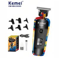 ราคา Kemei KM-MAX5090ปัตตาเลี่ยนตัดผมไฟฟ้ามัลติฟังก์ชั่นสำหรับผู้ชาย|ดีไซน์แบบชาร์จ USB และพกพาสะดวก (56953377496)