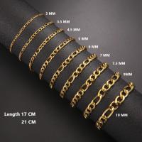 ราคา สร้อยข้อมือฮิปฮอป Figaro Chain ผู้ชายผู้หญิง Punk สแตนเลส Figaro สร้อยข้อมือโซ่ข้อมือเครื่องประดับของขวัญ (46009517224)