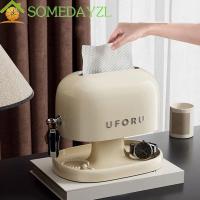 ราคา SOMEDAYZL Retro กล่องกระดาษทิชชู, Double-layer นาฬิกากล่องกระดาษทิชชูพร้อมถาดจัดเก็บ,ศิลปะหรูหราฤดูใบไม้ผลิโหลดเครื่องประดับผ้าเช็ดปากคอนเทนเนอร์ห้องนั่งเล่น (48107690677)