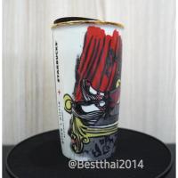 ราคา แก้วสตาร์บัคส์ เซรามิคมัค 2 ชั้น คอลเลคชั่น Starbucks Alice & Olivia Double wall ceramic mug 12 oz (43303365326)