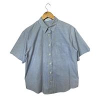 ราคา เสื้อเชิ้ตแขนสั้น Navy-White Stripe Shirt (48507263751)