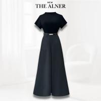 ราคา ชุดเซตกางเกงขายาวเสื้อสีดำคอเต่าสั้น+เข็มขัด งานป้าย The Alner SizeL ***มือหนึ่งป้ายห้อย (45302999860)