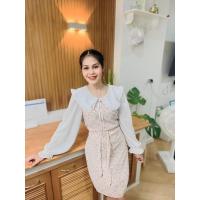 ราคา PATTIVA BRAND เดรสลายลูกไม้ สีส้ม (24703715279)